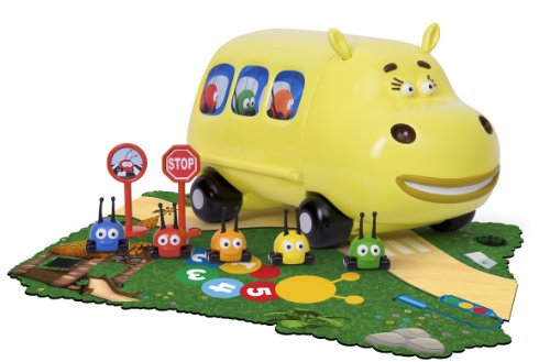 Imagen 1 de Famosa Jungla sobre ruedas Hipobus y escarabajitos - Set de vehículos de juguete con forma de animal y sonido (1 hipopótamo y 5 escarabajos)
