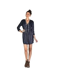 V-neck Plunging Neck Banding Elasticized   Waistline Metallic/Polyester  Shirt  Dress