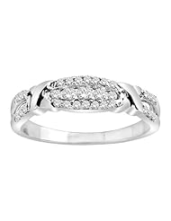 Sterling Silver Diamond Fashion Ring (1/5 cttw, H-I Color, I1-I2 Clarity)