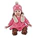 Zutano Baby Girls' Velour Bunny Hat