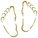 Baby Feet Stencil - 3 x 3 inch (S) - Reusable New Born Babies Child Boy Girl Wall Stencils for Painting - Use on Paper Projects Walls Floors Fabric Furniture Glass Wood etc.
