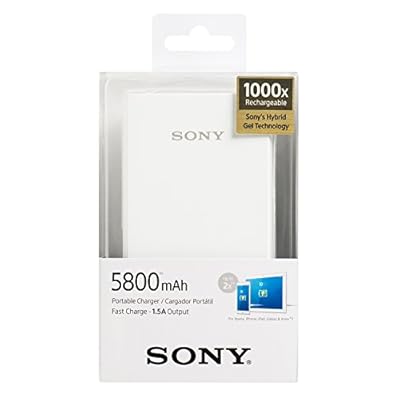 Sony CP-E6 5800mAH Power Bank with Polymer Battery (White)