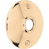 Prime-Line Products E 2296 Door Knob Rosettes, 3-Inch, Polished Solid Brass,(Pack of 2)
