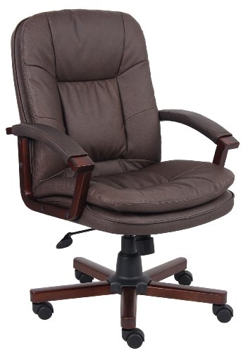 Boss Versailles Executive Chair with Cherry Wood Finish On Sale