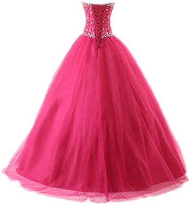 YIYUANCHENGYIN Women's Tulle Ball Prom Quinceanera Dresses Royal Blue US12