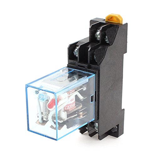 AC 110V-120V Coil Voltage Red Lamp DPDT 8Pin Power Relay + Socket Base