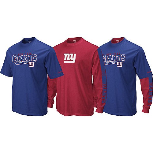 Produkt-Bild: New York Giants 2-Pack T-Shirt Combo Reebok US Gr&ouml;&szlig;e