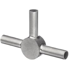 STC-06/3 Stainless Steel Hypodermic Tube Fitting, Tee, 6 Gauge