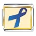 Blue Ribbon Awareness Italian Charms Bracelet Link