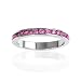 Bling Jewelry Sterling Silver October Birthstone Pink Tourmaline Color CZ Eternity Ring Bling Jewelry Sterling Silver October Birthstone Pink Tourmaline Color CZ Eternity Ring