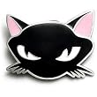 BLACK CAT Belt Buckle Vixen Sexy Naughty Kitty