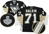 Evgeni Malkin Signed Jersey Penguins Dark Replica 2009 Stanley Cup Finals Patch