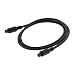 Electronics : Optical Toslink Male to Male Fiber Digital Audio Optic Interface Gold Plated Cable - 3ft / 1 M