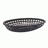 24-Unico Black Oval Sandwich Baskets