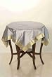 Gray Sari Tablecloth / Linen / Topper - Made to measure