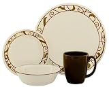 Corelle Livingware Vitrelle 16 Piece Dinnerware Set, Garden Trellis