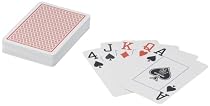 ASS Altenburger Spielkarten 40037 - Plastic Poker gro&szlig;, 57 x 89 mm rot