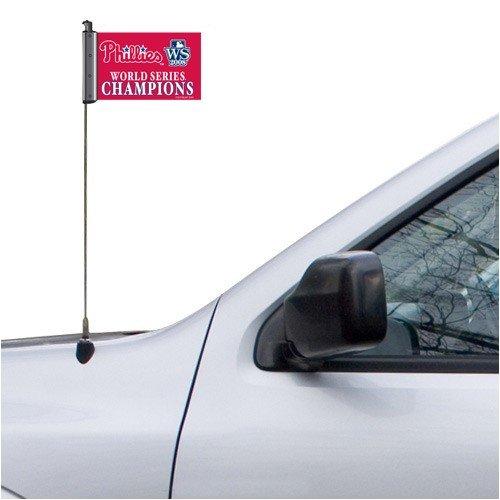 Buy Philadelphia Phillies 2008 World Series Champions Antenna Flag by Football Fanatics