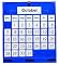 Carson-Dellosa Publishing CD-5605 Monthly calendar pocket chart with grommets, 25 x 28-1/2