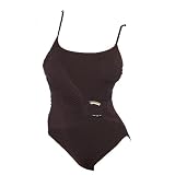 Anne Cole Surplice Tank Swimsuit 75429D7 Tobacco Brown