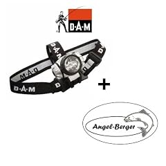 Stirnlampe Krypton Kopflampe 6 LED + gratis Angel-Berger Aufkleber