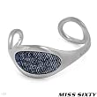 MISS SIXTY High Quality Bracelet Made in Blue Denim and Stainless steel. Total item weight 48g Length 6.5in