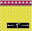 1:24 Dollhouse Wallpaper Provence Yellow