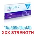 Herbal V blue xxx strength potency formula for men - 10 tablets