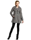 My Michelle Juniors Dot Jacquard Coat