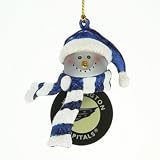 SC Sports Washington Capitals 3" Striped Snowman Puck Ornament 6-Pack