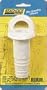 Thru Hull 1-1/8" White Plastic