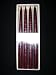 12 Rustic Tapers White~Pair