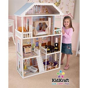 KidKraft Wooden Savannah Dollhouse with Furniture