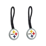 Pittsburgh Steelers Zipper Pull Charm Tag Set Luggage Pet ID NFL