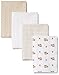 Gerber Baby Unisex 4 Pack Flannel Burp Cloth