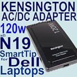 Kensington Original 120W AC / DC Car Air Power Adapter KIT + N19 Smarttip for PA-10 Dell Inspiron 300m, 500m, 600m, 700m, 6000, 6400, 8500, 8600, LATITUDE D400, D500, D600, D600, X300 , E1405 Series Laptop / Notebooks