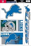 Set of (5) Team Window Clings: Detroit Lions