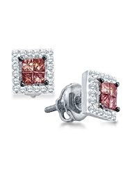 0.33 cttw. Diamond Ladies Invisible Earring 14K Yellow Gold