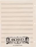 Archives Looseleaf Manuscript Paper , 10 Stave, 50 Pages