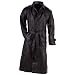 Giovanni Navarre Italian Stone Design Genuine Leather Trench Coat Size: 4X