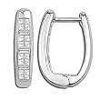 14K White Gold Diamond Earrings