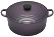 Le Creuset Cast Iron Round Casserole, Cassis, 26 cm