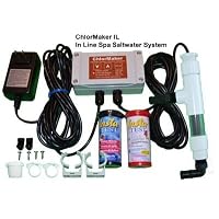 ChlorMaker IL Hot Tub and Spa Inline Saltwater System Chlorine Generator, Chlorinator is installed in with the existing plumbing