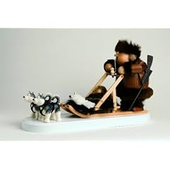 R�uchermann Eskimo mit Hundeschlitten