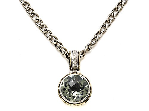 4.98 cttw Green Amethyst Sterling Silver Necklace by Effy Collection