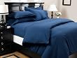 Pinzon 160-Gram Solid Flannel Full/Queen Duvet Cover, Cadet Blue