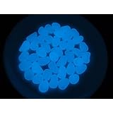 Generic Glow in the Dark DIY Decorative Gravel Stones (Set of 100,Blue)