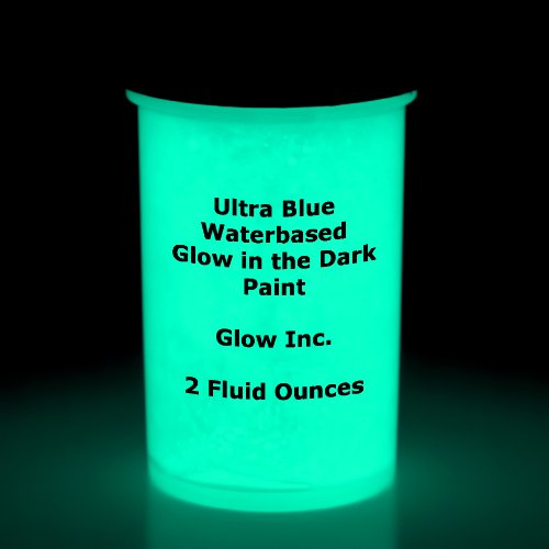 Ultra blue glow in the dark paint 2 fluid ounces