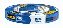 3M 2090 Scotch-Blue Painter's Masking Tape for Multi-Surfaces, 3/4-Inch x 60-Yard, 1-Pack