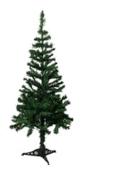 Home: 4 Ft Premium Aritificial Charlie Pine Christmas Tree - Includes Base Stand (200 Tips) - Unique Imports